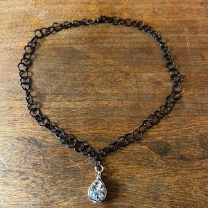 Crystal Black Chain Choker